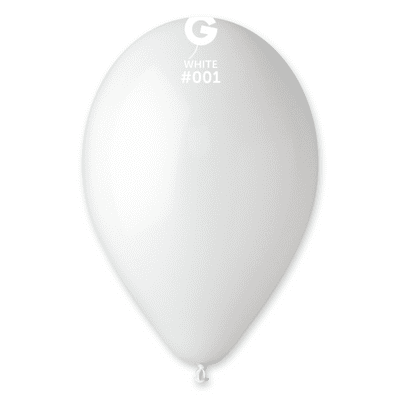 Standard White 13 inch Balloons - Gemar 13