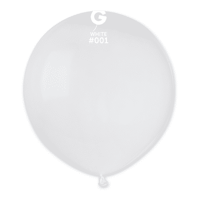 Standard White 19 inch Balloons - Gemar 19