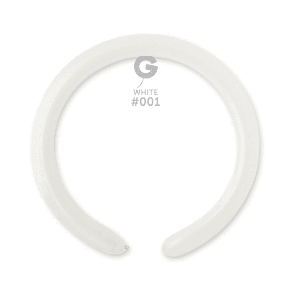 Standard White 2 inch Modelling Balloons - 2