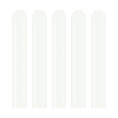 Standard White 260Q Balloons - Kalisan Modelling Balloons 100pcs