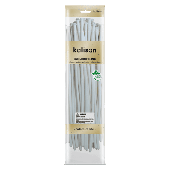 Standard White 260Q Balloons Wholesale Kalisan 260Q Modelling Balloons