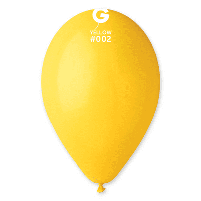 Standard Yellow 13 inch Balloons - Gemar 13