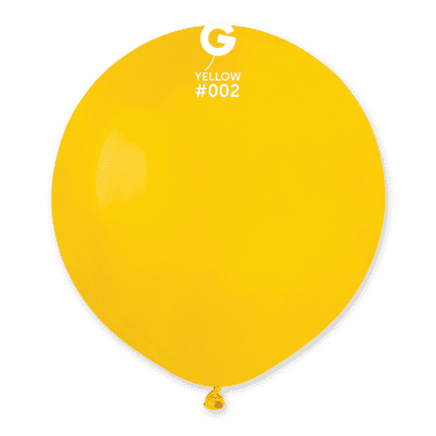 Standard Yellow 19 inch Balloons - Gemar 19