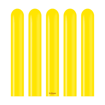 Standard Yellow 260Q Balloons - Kalisan Modelling Balloons 100pcs