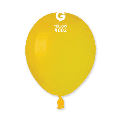 Standard Yellow 5 inch Balloons - Gemar 5