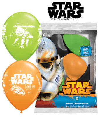 Star Wars Balloons (6pcs) - 11 Inch Balloons