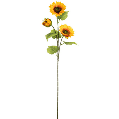 Sunflower Spray (3 Heads) 81cm (Eleganza) 1pc