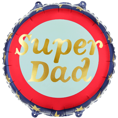 Super Dad Foil Balloon 1pc (PartyDeco 18