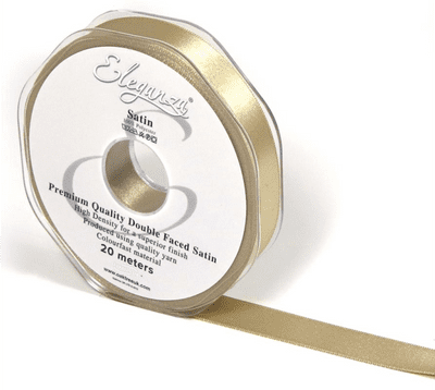 Taupe Double Faced Satin Ribbon 15mm x 20m (Eleganza) 1pc