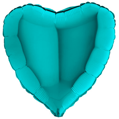 Tiffany Blue Heart Foil Balloon (18