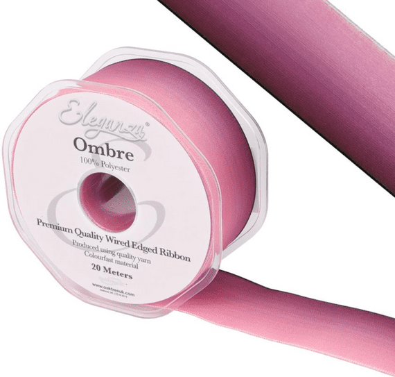 Eleganza Wired Edge​​​​​​​ Ombre ​​​​​​​Ribbon Tone 290 | 38mm x 20m (Eleganza)