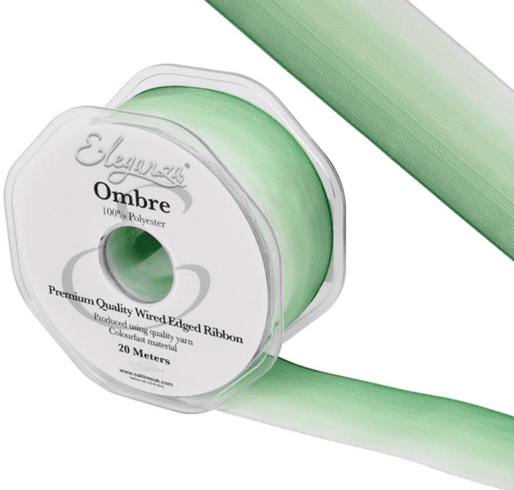 Eleganza Wired Edge​​​​​​​ Ombre ​​​​​​​Ribbon Tone 296 | 38mm x 20m (Eleganza)