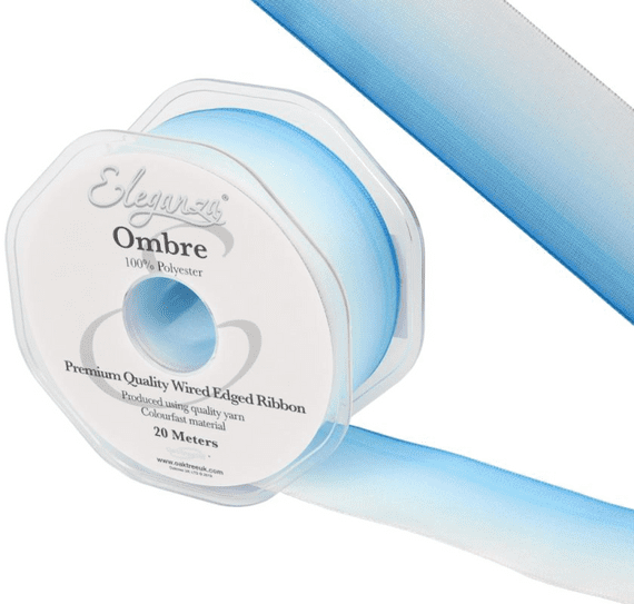 Eleganza Wired Edge​​​​​​​ Ombre ​​​​​​​Ribbon Tone 298 | 38mm x 20m (Eleganza)