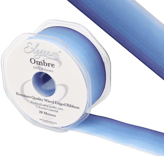Eleganza Wired Edge​​​​​​​ Ombre ​​​​​​​Ribbon Tone 299 | 38mm x 20m (Eleganza)