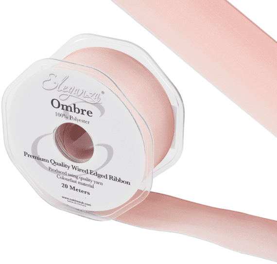 Eleganza Wired Edge​​​​​​​ Ombre ​​​​​​​Ribbon Tone 300 | 38mm x 20m (Eleganza)