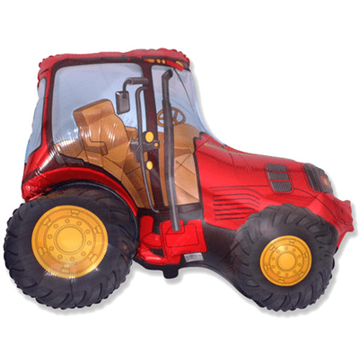 Tractor Red Large Foil Balloon 1pc (Flexmetal 37