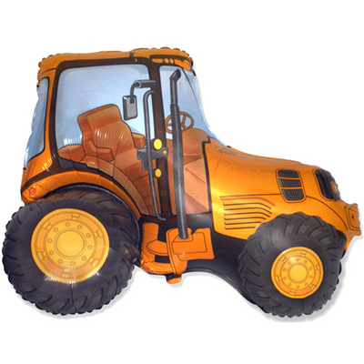 Tractor Yellow Large Foil Balloon 1pc (Flexmetal 37