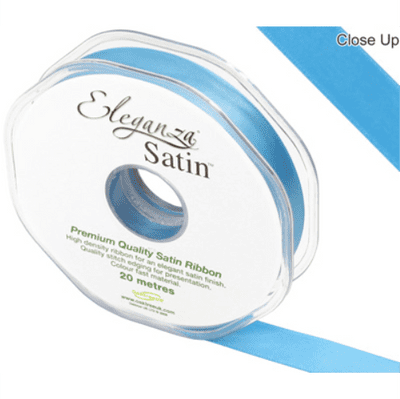 Turquoise Double Faced Satin Ribbon 15mm x 20m (Eleganza) 1pc