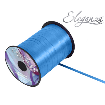 Turquoise Ribbon for Balloons (Eleganza 500 yards x 5mm) 1pc