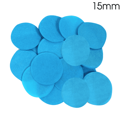 Turquoise Tissue Paper Confetti | 15mm Round | 14g Bag