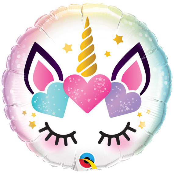 Unicorn Eyelashes Foil Balloon | Free Delivery