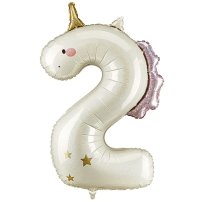 Unicorn Number 2 Balloon - 37