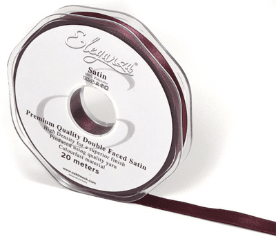 Vintage Rose Double Faced Satin Ribbon 10mm x 20m (Eleganza) 1pc
