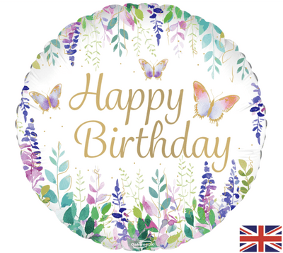 Watercolour Floral Foil Balloon (18