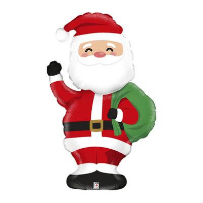 Waving Santa Foil Balloon (Betallic 14