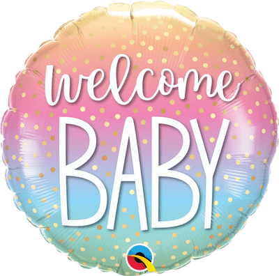 Welcome Baby Confetti Dots Foil Balloon (18