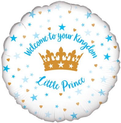 Welcome Little Prince Foil Balloon (18