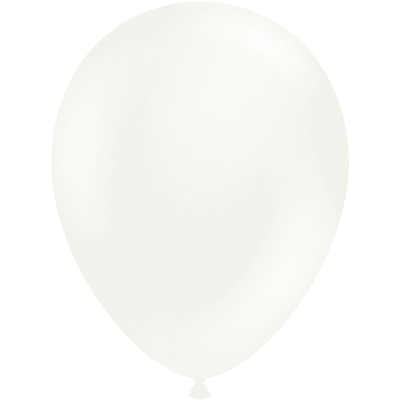 White 11 inch Balloons - 11