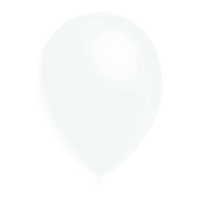 White 11 inch Balloons - Decotex 11