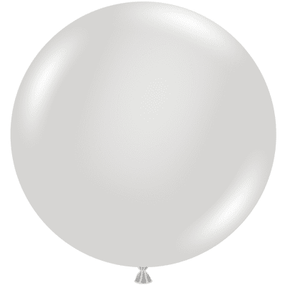 White 17 inch Balloons - Tuftex 17