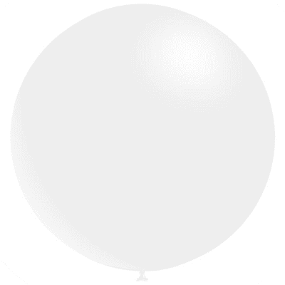 White 18 inch Balloons - Decotex 18
