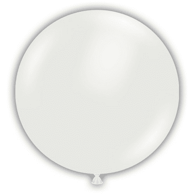 White 24 inch Balloons - Tuftex 24