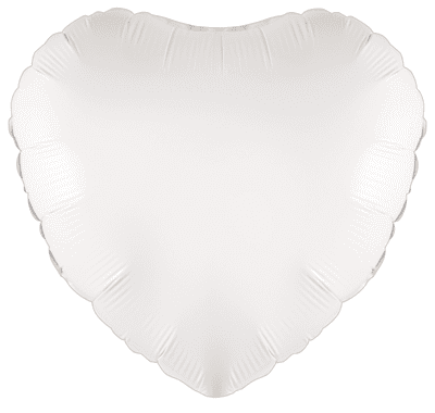 White Heart Foil Balloon (18