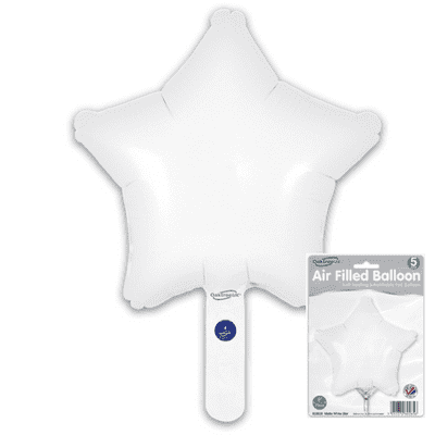 White Mini Foil Balloon (9