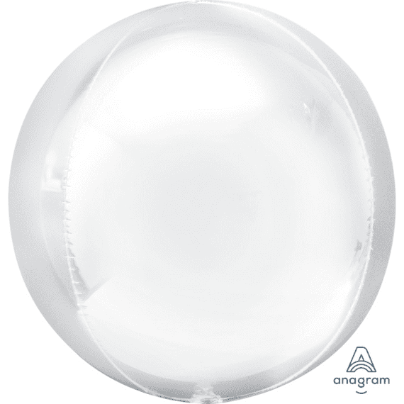 White Orbz Balloons - Orbz Balloons Wholesale