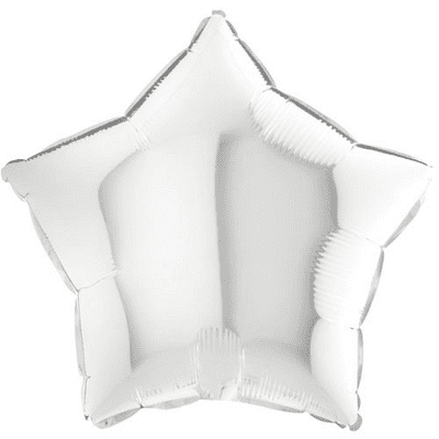 White Star Foil Balloon (18