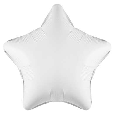 White Star Foil Balloon (19