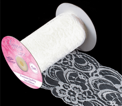 Wide Lace No.358 Ivory 95mm x 5m (Eleganza) 1pc