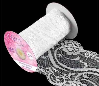 Wide Lace No.359 White 95mm x 5m (Eleganza) 1pc