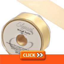 Wired Edge Premium Double Faced Satin