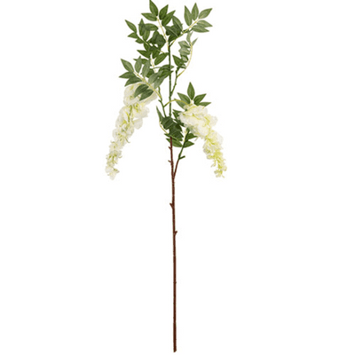 Wisteria Spray (White) 98cm (Eleganza) 1pc
