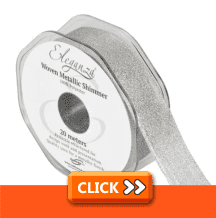 Woven Metallic Shimmer Ribbon