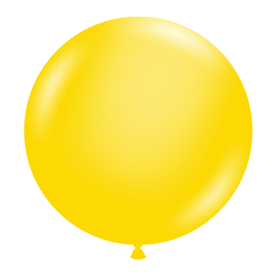 Yellow 17 inch Balloons - Tuftex 17