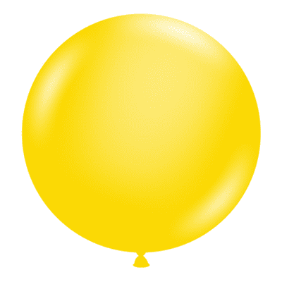 Yellow 24 inch Balloons - Tuftex 24