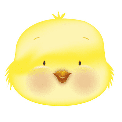 Yellow Chick Head Foil Balloon (18
