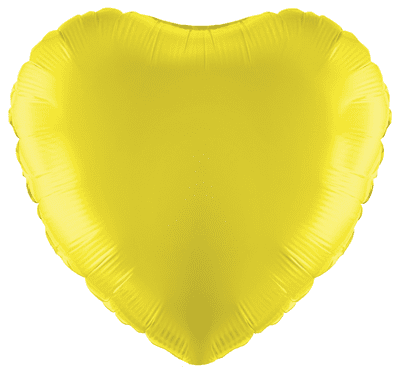 Yellow Heart Foil Balloon (18